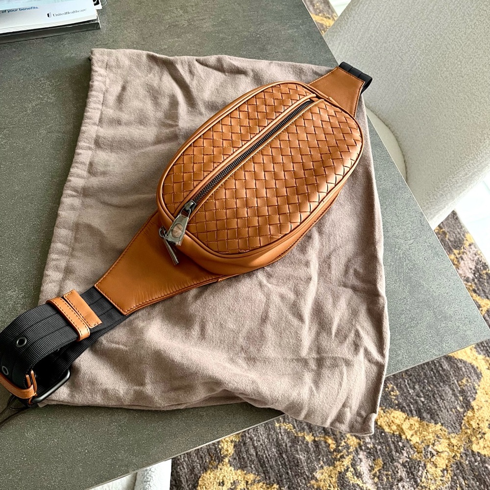 Bottega Veneta Interaccio Waist Bum Cross Body Bag NWT Unisex